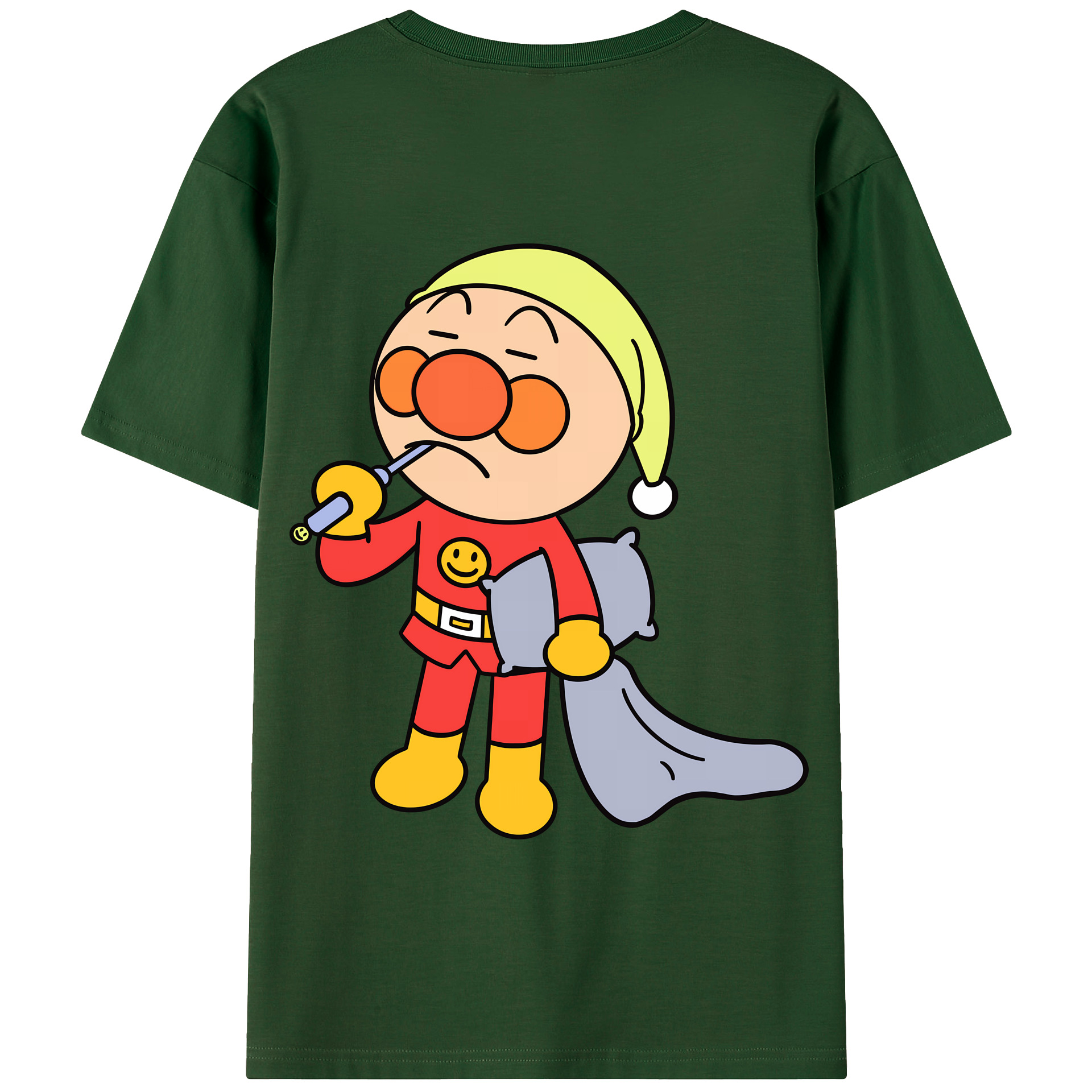 （画像用） アンパンマン Anpanman 綿100％半袖Tシャツ（背面プリント）